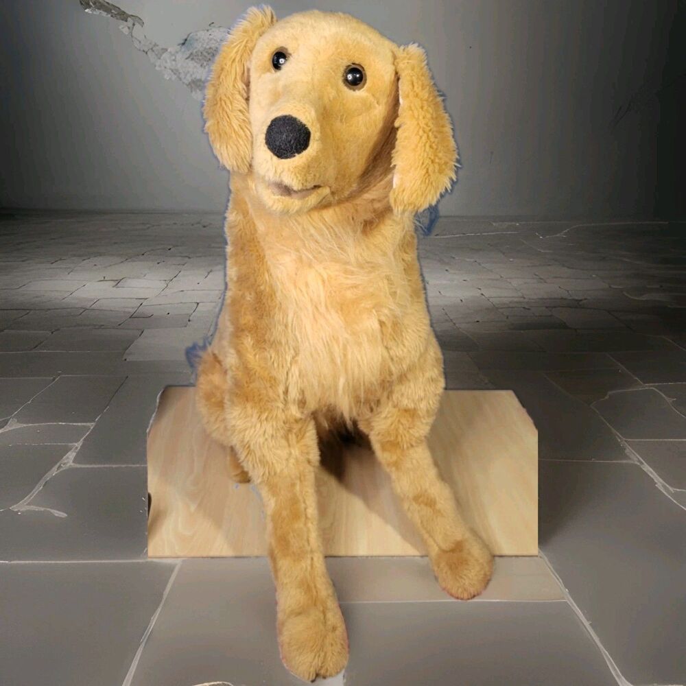 Melissa & Doug Golden Retriever Plush Dog 32” Life-Size Stuffed Animal